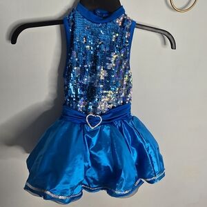 Sparkling Blue Sequin Kids Costume
